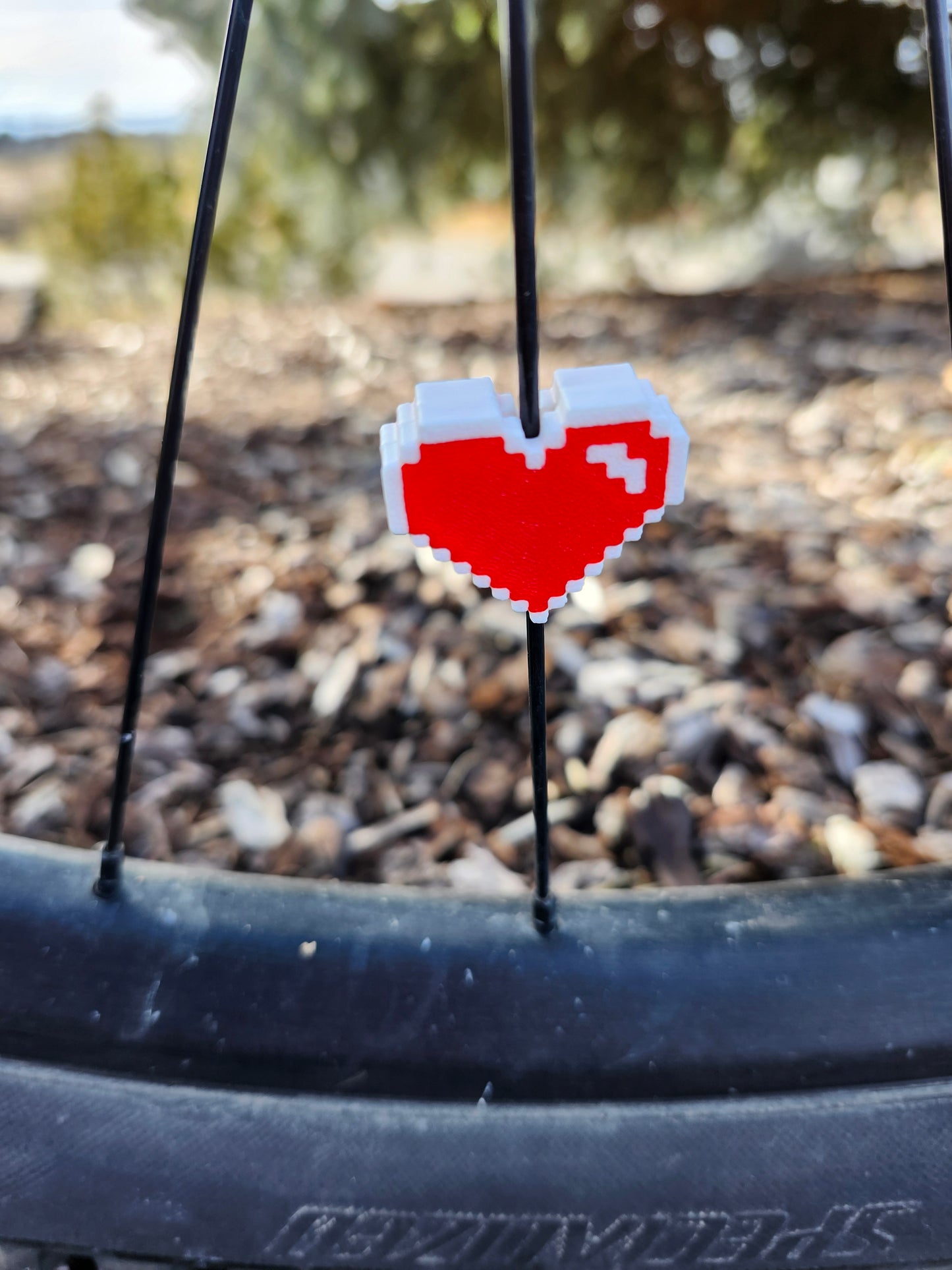 Spoke Clip - Retro Heart
