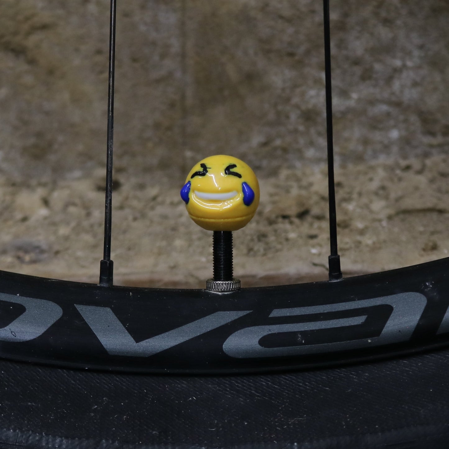 Valve Cap - Laughing Emoji