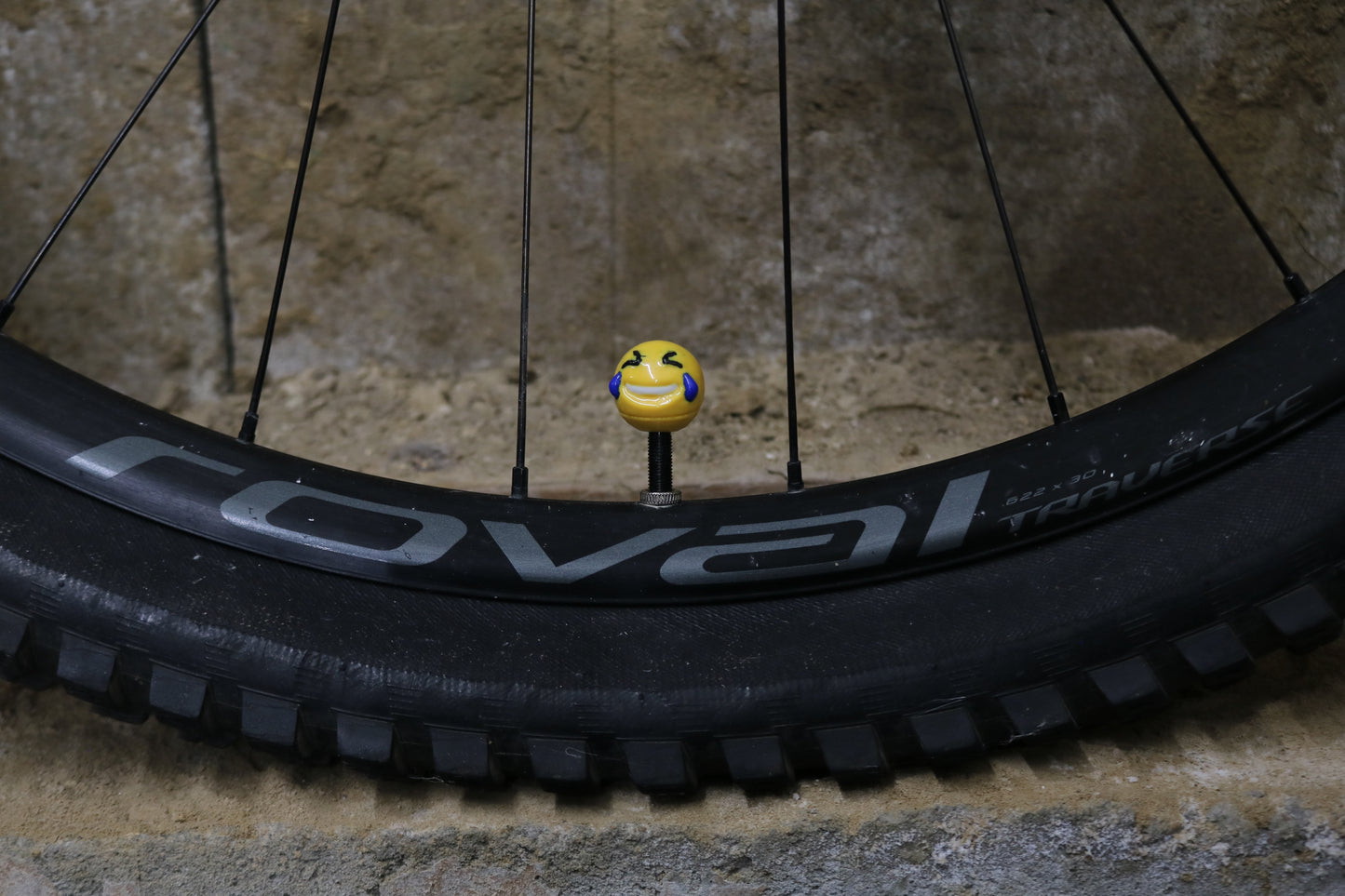 Valve Cap - Laughing Emoji