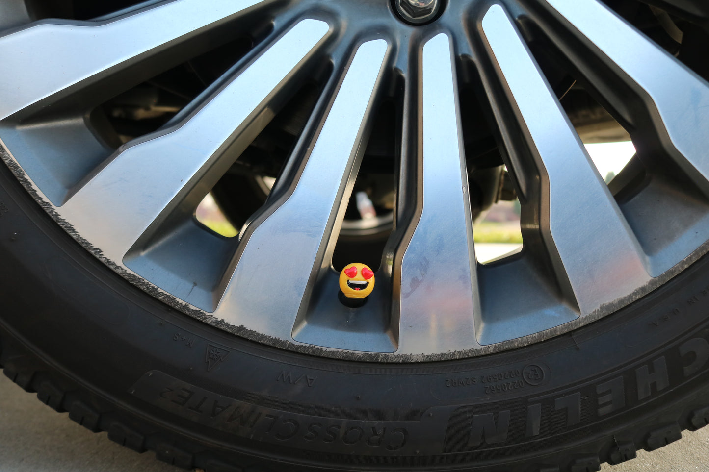 Premium Vehicle Cap - Heart Eye Emoji