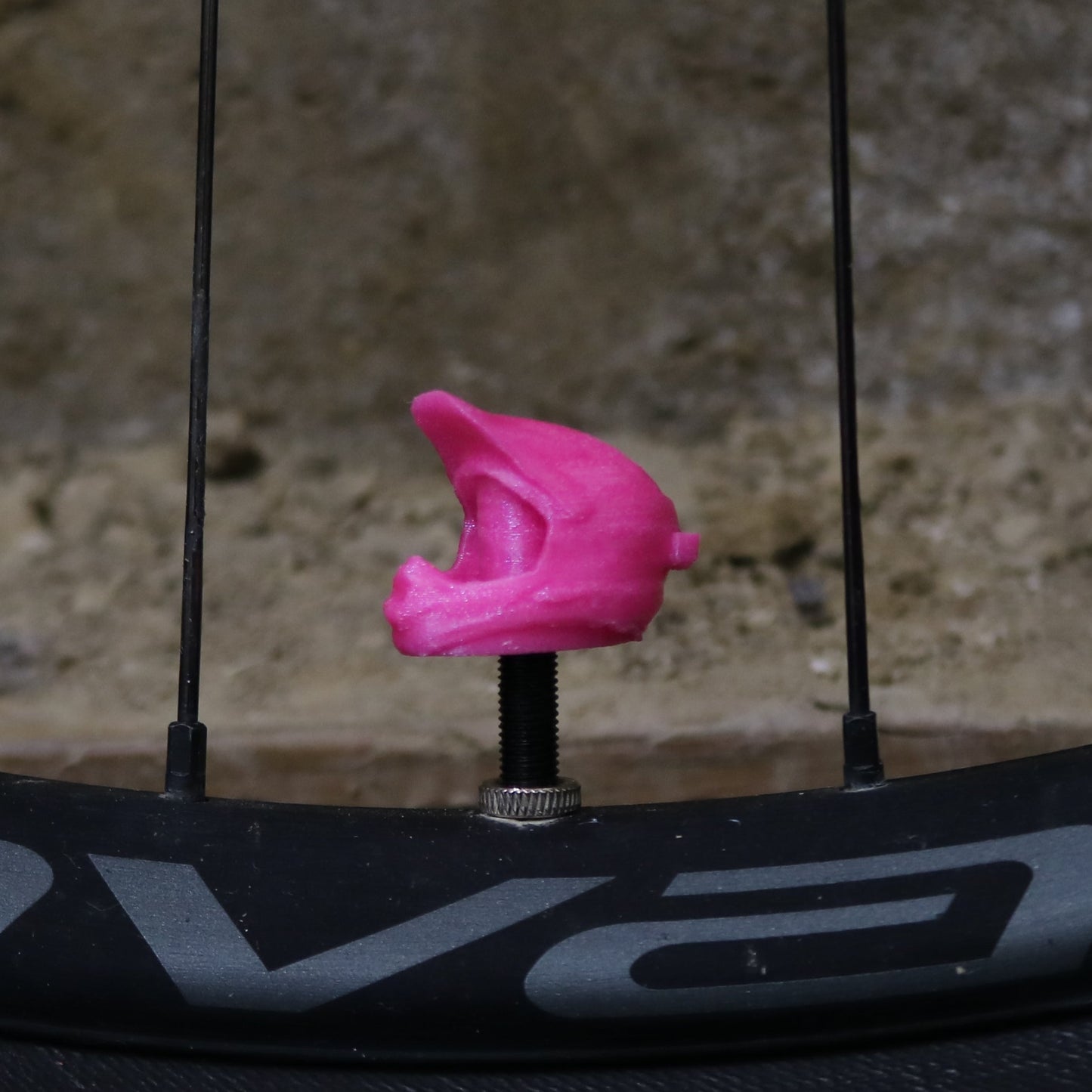 Valve Cap - Pink Helmet