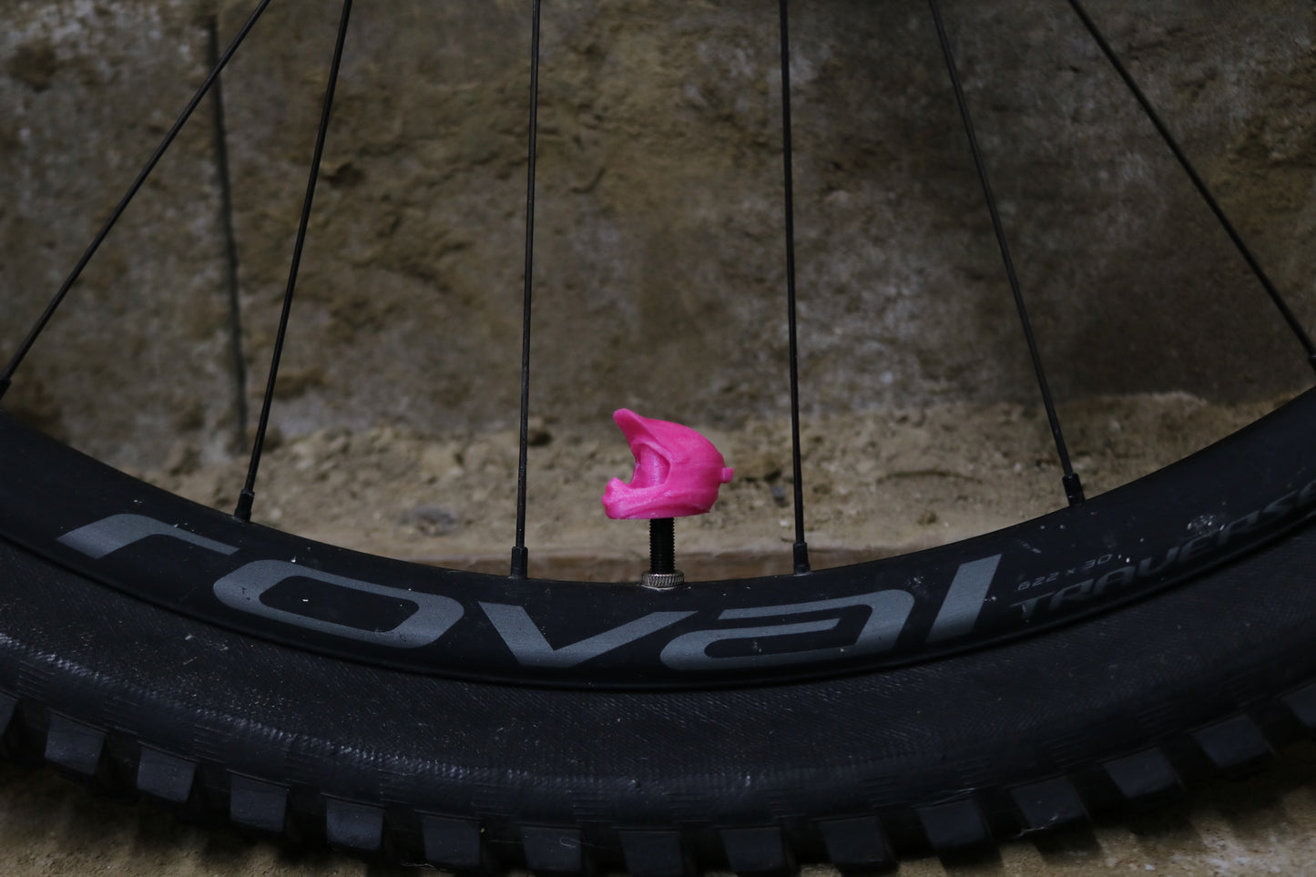 Valve Cap - Pink Helmet