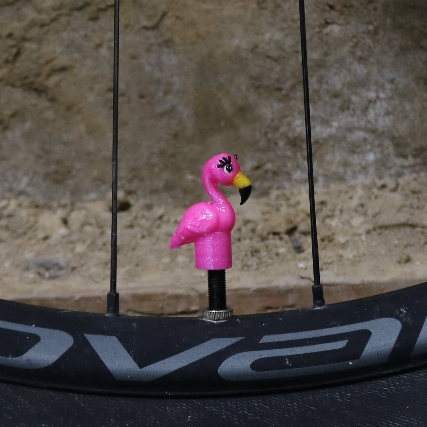 Premium Valve Cap - Flamingo