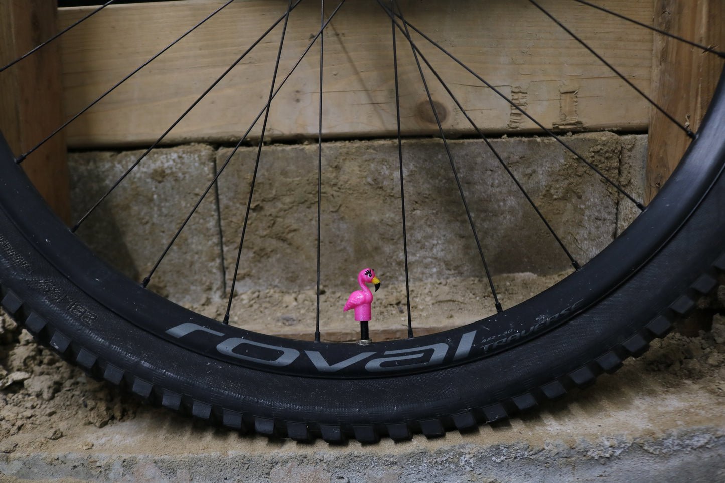 Premium Valve Cap - Flamingo