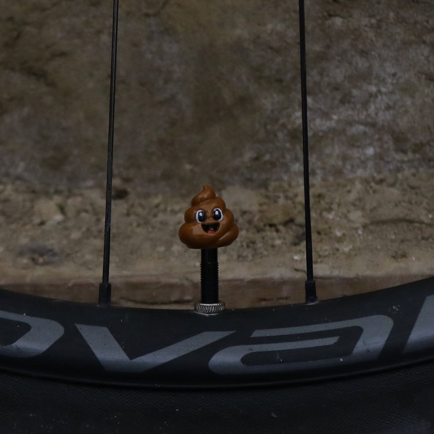 Premium Valve Cap - Poop Emoji