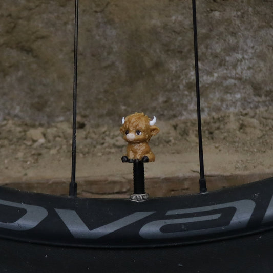 Premium Valve Cap - Highland Cow