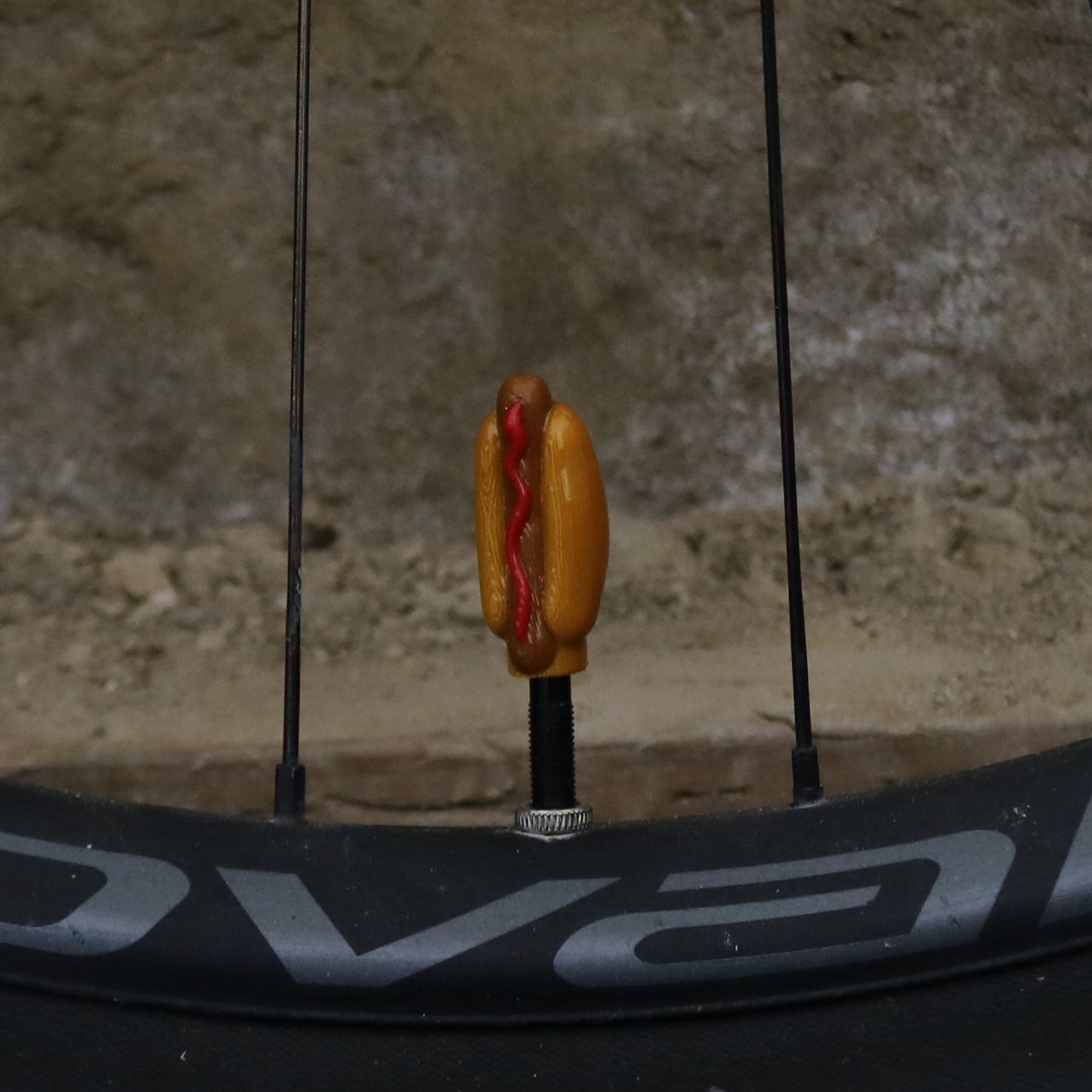 Limited Valve Cap - Ketchup Hotdog