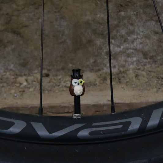 Premium Valve Cap - Top Hat Owl